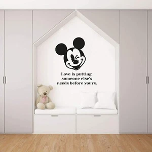 Wink Quote Mickey Disney Cartoon Home Room Wall Sticker Vinyl Art Decal Decors - Picture 1 of 6