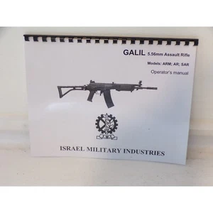 Galil 5.56 / .223 ARM; AR; SAR Manual Operating & Maintenance comb bound gloss c - Picture 1 of 3