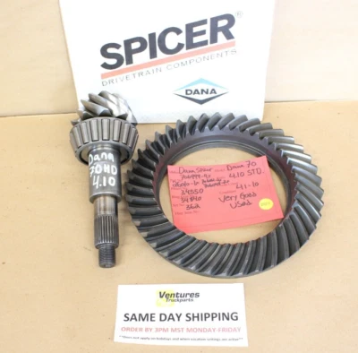 Anillo y piñón Dana 70 70HD 70B relación 4,10 Ford Chevy Dodge 706999-4X OEM Dana Foto 1 de 4