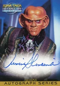 STAR TREK DS9 MEMORIAS - TARJETA AUTÓGRAFA ARMIN SHIMERMAN AS QUARK A2 - MT/NM - Imagen 1 de 1