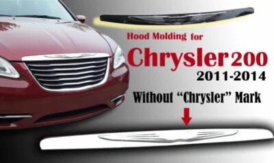 fit for Chrysler 200 2011-14 Wing Hood Molding Modified Embelm Badge 05182602AB - Image 1 of 4