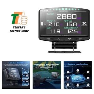 X1 Obd2 Gauge Display,Boost Gauge,Speedometer,Water Temperature Meter,Multi-E... - Picture 1 of 7