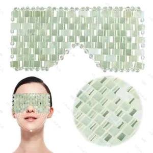 Jade Eye Mask Facial Cooling Mask Alleviate Puffiness Jade Stone Eye Cover Tools - Picture 1 of 18