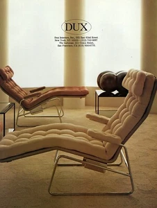 Dux 1980 muebles silla de salón anuncio original impreso en color - Imagen 1 de 1