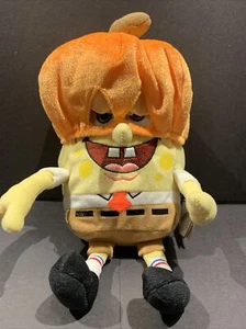Spongebob Halloween Pumpkin Mask 10” Plush TY Beanie Babies NEW w/ Tags - Bild 1 von 6