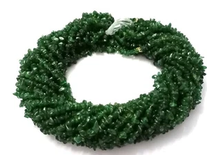 3 Strand Natural Green Aventurine Chips Smooth 4-6mm Aventurine Beads 34"inch - Picture 1 of 3