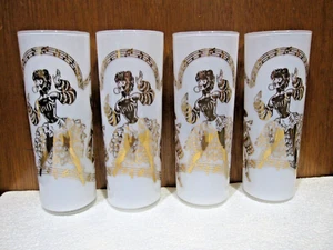 4=VINTAGE=MCM=CALYPSO COLLINS GLASSES=BAR TUMBLERS=COCKTAIL GLASSES=CARIBBEAN - Picture 1 of 3