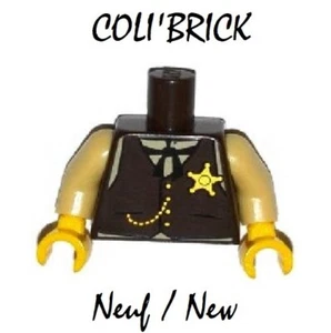 Lego 973pb1872 - 1x Torse Corps Minifig Torso Body sheriff Pattern - 76382 Neuf - Imagen 1 de 1