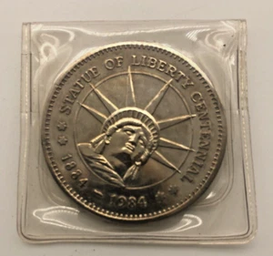 Statue of Liberty Centennial Coin 100th Anniversary Silver Plated 1884-1984 - Picture 1 of 3