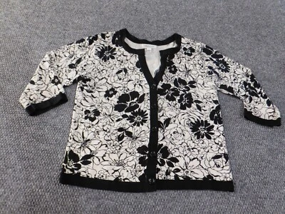 Coldwater Creek Suéter Grande Blanco Floral Cárdigan Seda Elástico Costero Foto 1 de 4