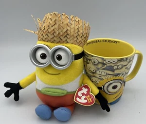 Despicable Me Universal Studios Minion Mayhem Tasse 3D + Tourist TY DAVE Beanie - Bild 1 von 9