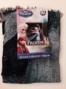 Disney FROZEN Queen Elsa Large Tapestry Woven Throw Blanket NEW - Picture 1 of 1