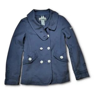 Closed The Original Product Ladies Double Breasted Pea Coat  Size S Blue - Picture 1 of 11