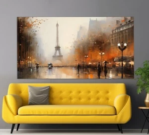 Paris Eiffel Tower Road France Canvas Unframed & Limited Edition Paint Touch-up - Bild 1 von 1