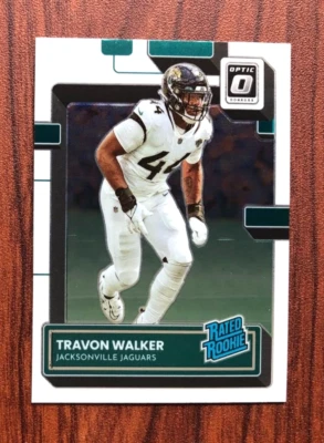 2022 Donruss Optic TRAVON WALKER Rated Rookie Card #225 RC Jaguars - Image 1 of 2