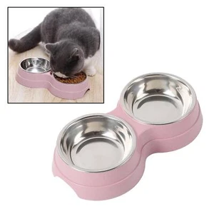 cat food bowl feeder Pet Feeding Supplies Pink - Picture 1 of 6