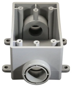 Cantex 5133465U PVC 1-Gang Grey 21 cu. in. Capacity Outdoor Box 2 H in. - Picture 1 of 1