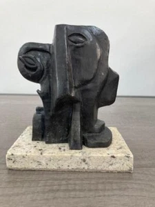 OSSIP ZADKINE BRONZE SKULPTUR " TETE DE PROMETHEE " SIGNIERT UND NUMMERIERT - Bild 1 von 6