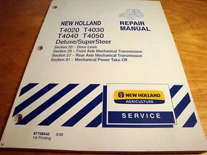 New Holland T4020 T4030 T4040 T4050 manuale di riparazione servizio trasmissione PTO - Foto 1 di 1