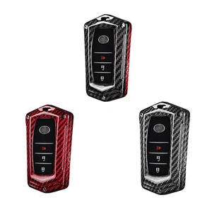 Schlüsselanhänger Cover Case für ToyotaRAV4 Kohlefaser Verschleißfest Haltbarkeit Schale - Bild 1 von 12