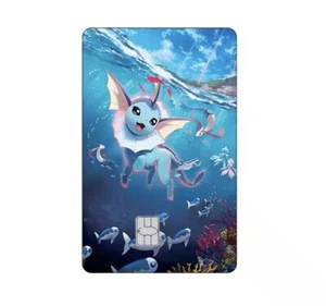 Vaporeon Pokemon Kredit Debitkarte Skin / Aufkleber kleiner Chip - Bild 1 von 1