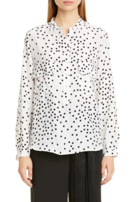 Blusa/camisa Stella McCartney 100 % seda crepé de China puños abotonados Estelle Foto 1 de 4