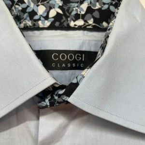 COOGI Classic Men's Button Up Long Sleeve Shirt Light Blue Size Large - Picture 1 of 10