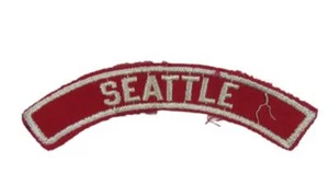 SEATTLE Red and White Community Strip RWS worn [Z1885] - Picture 1 of 2