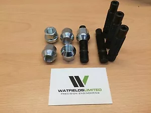 5x M12x1,5 Radbolzen & Mutter Umbausatz 82 mm Gesamtlänge - Bild 1 von 2