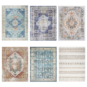 Traditional Rug Medallion Area Rugs All Size 5×7 8×10 Washable Housewarming Gift