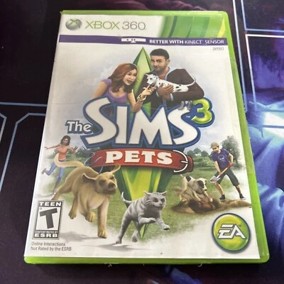 The Sims 3: Pets (Microsoft Xbox 360) Complete w/ Manual Tested Working  - Image 1 of 4