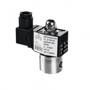 Elettrovalvola FSA acciaio inox 304 1/8" 24V AC 0-10 bar EPDM chiusa senza corrente - Foto 1 di 7