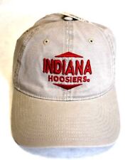 Indiana Hoosiers The Game Adult Tan Cotton Adjustable Back Hat Baseball Cap