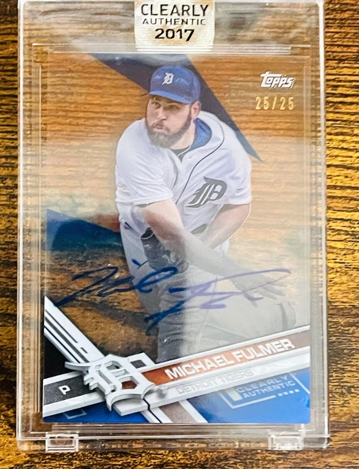 2017 TOPPS CLEARLY AUTHENTIC MICHAEL FULMER #25/25 AUTO BLUE TIGERS CHICAGO CUBS - Image 1 of 1