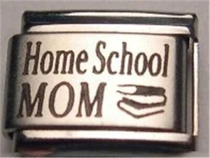 BRAZALETE CLÁSICO DE 9 MM CON ENCANTO ITALIANO LÁSER AUTÉNTICO MAMÁ ESCUELA HOGAR NIÑO ESTUDIANTE - Imagen 1 de 2