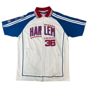 Vintage Multi-Coloured Harlem Globetrotters Platinum Fubu Zip-Up Jersey XXXL - Picture 1 of 6