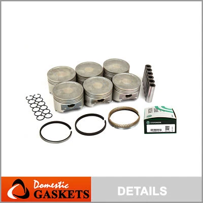 Pistones y anillos aptos para 94-96 Mitsubishi Montero 3.5L DOHC 6G74 Foto 1 de 4