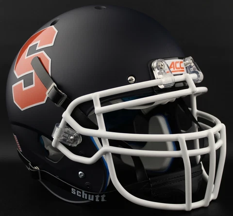 *CUSTOM* SYRACUSE ORANGE NCAA Schutt XP Authentic GAMEDAY Football Helmet Cover