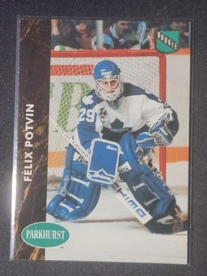 91-92 Parkhurst Felix Potvin Rookie 🚨🚨🚨 Toronto Maple Leafs  - Image 1 of 2