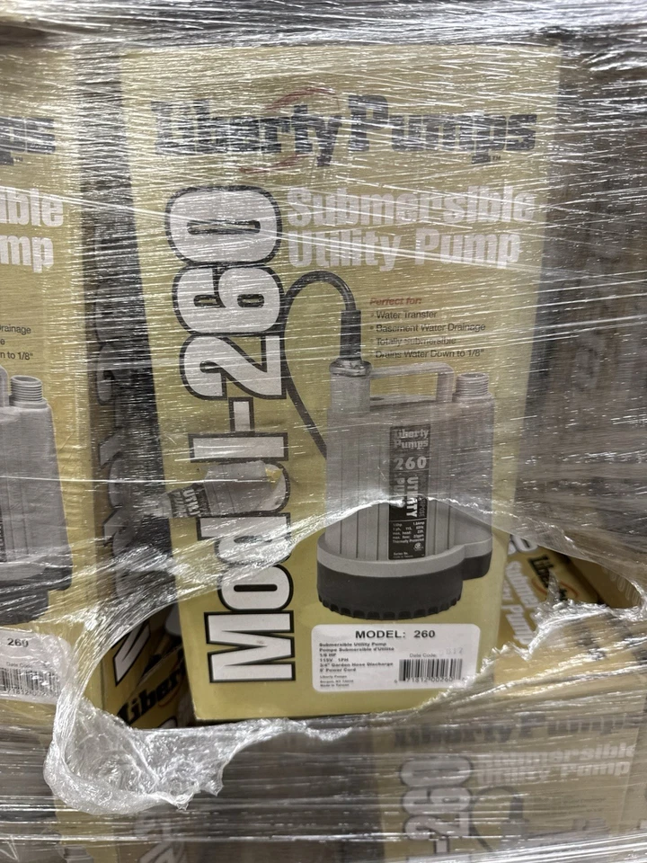 Liberty Pumps - Submersible Utility Pump - Model-260 - 1/6 HP