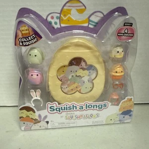 Squish-a-Longs Series2 Mini Figures 8 Pieces With Yellow Case - Picture 1 of 1