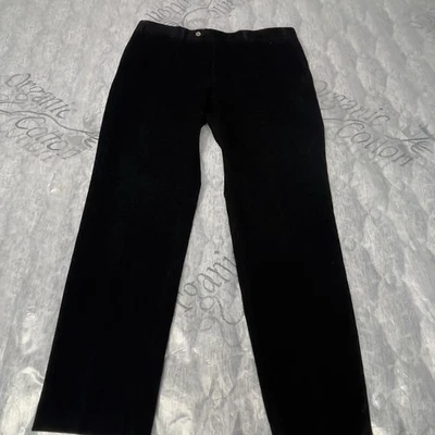 Pantalones Canali Pantalones Pana Hechos en Italia Negros Diseñador de Lujo Hombres Talla W36 L30 Foto 1 de 4