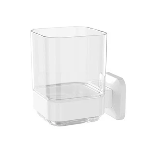 Wall-Mounted Tumbler and Toothbrush Holder Wall Mounted Adhesive Hanging Elec... - Picture 1 of 7