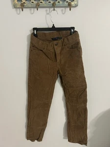 Janie And Jack Fall Basics Dark Khaki Stretch Corduroy Pants Size 12 - Picture 1 of 4