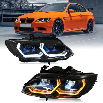 Par de faros LED para BMW Serie 3 E92 E93 Cupé 2007-2010 Conjunto de faros Foto 1 de 4