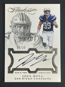 Joey Bosa/20 novato en tarjeta autógrafo automático 2016 impecable NFL fútbol RC SSP 1 - Imagen 1 de 2