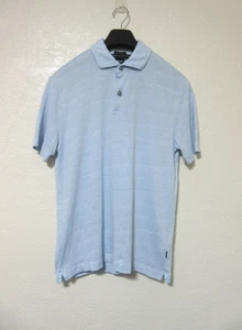 Boss Hugo Boss Blau Baumwolle Leinen Kurzarm Polo Small - Bild 1 von 9