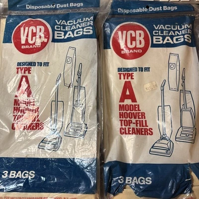 5 PACK A Type DISPOSABLE VACUUM CLEANER BAGS VCB FRESH AIR HOOVER Open Bag - Image 1 of 4