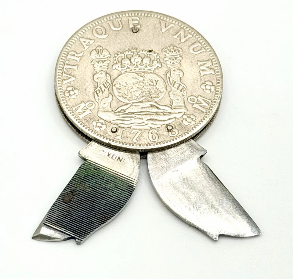 VINTAGE  1768 SILVER COIN POCKET KNIFE  - Image 1 of 4