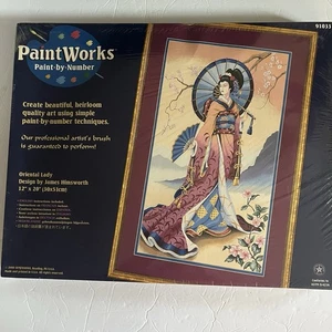 Paint By Numbers Oriental Lady 91033 Design By James Himsworth 12x20” - Picture 1 of 16